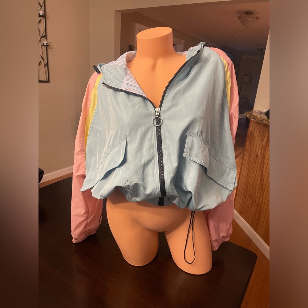 Windbreaker- med- scrunch waist